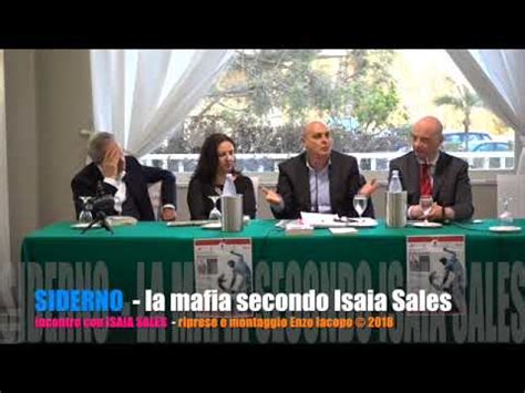 Siderno La Mafia Secondo Isaia Sales By El Youtube