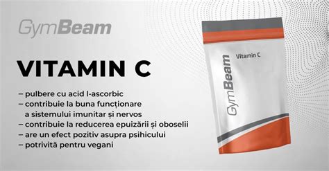 Vitamina C Pulbere GymBeam GymBeam Ro