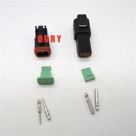Buy Deutsch Dt 2 Pin Black Connector Waterproof Electrical Kit 14 Ga