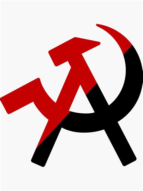 Anarcho Communism Symbol Sticker For Sale By Leifmorissette Redbubble