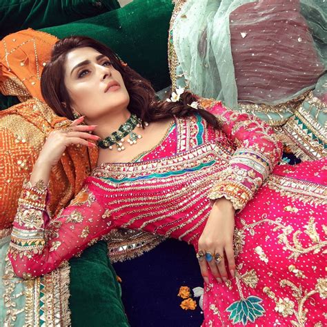Ayeza Khan All Dolled Up In A Vibrant Embellished Attire Celebrities