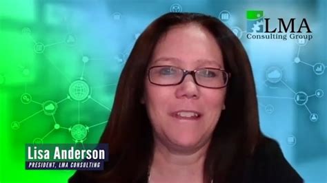 Lisa Anderson President Lma Consulting Discusses The Value Of Working