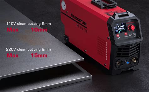 Arccaptain Plasma Cutter Large Led Display 50amps Plasma Cutter