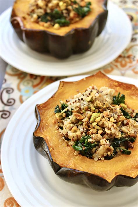 Vegan Stuffed Acorn Squash Kelly Jones Nutrition