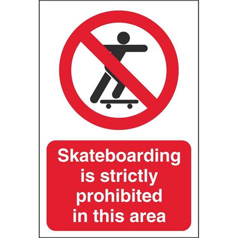 Forbid, interdict by authority, early 15c., prohibiten, from latin prohibitus, past participle of… see definitions of prohibit. Skateboarding Is Prohibited In This Area Community Safety ...