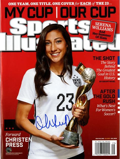 Christen Press Signed Sports Illustrated 2015 World Cup Edition 720