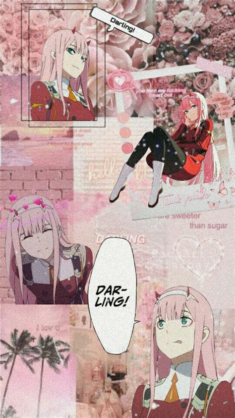 Zero Two Wallpaper Iphone Aesthetic Darling In The Franxx Iphone