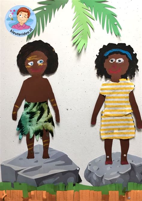 Afrikaanse Kinderen Knutselenkleuteridee Thema Afrika Afrikaanse