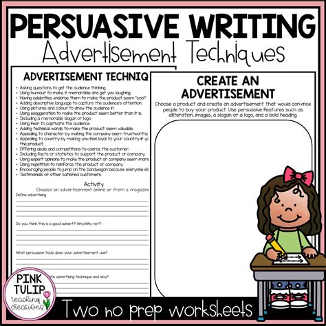 Persuasive Techniques Worksheets