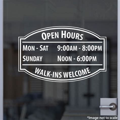 Pin On Business Hours Signs