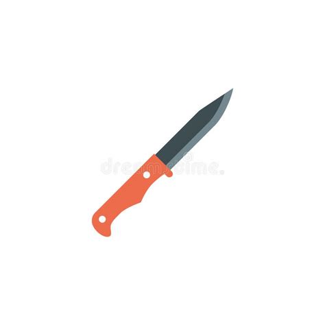 Isolated Camping Knife Icon Flat Design Stock Vector Illustration Of
