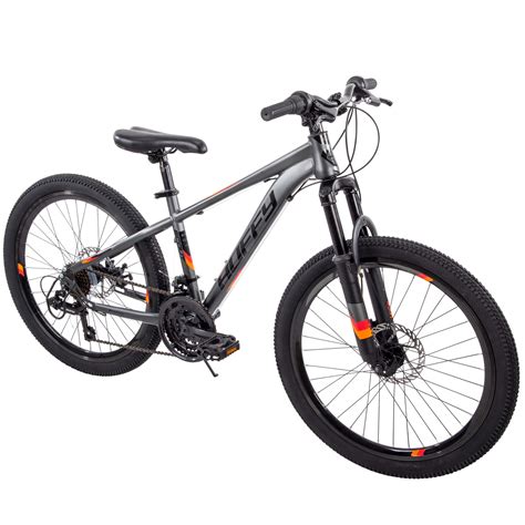 Huffy 24 Scout Boys Hardtail 21 Speed Mountain Bike With Disc Brakes