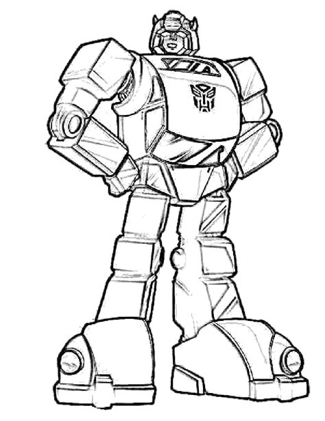 Line Drawing Transformers Bumble Bee Coloring Home