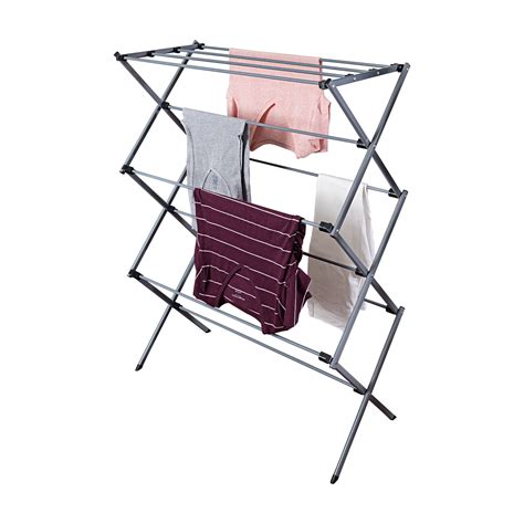 Mainstays Folding Metal Clothes Drying Rack Silver