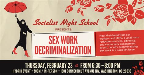 Socialist Night School Sex Work Decriminalization