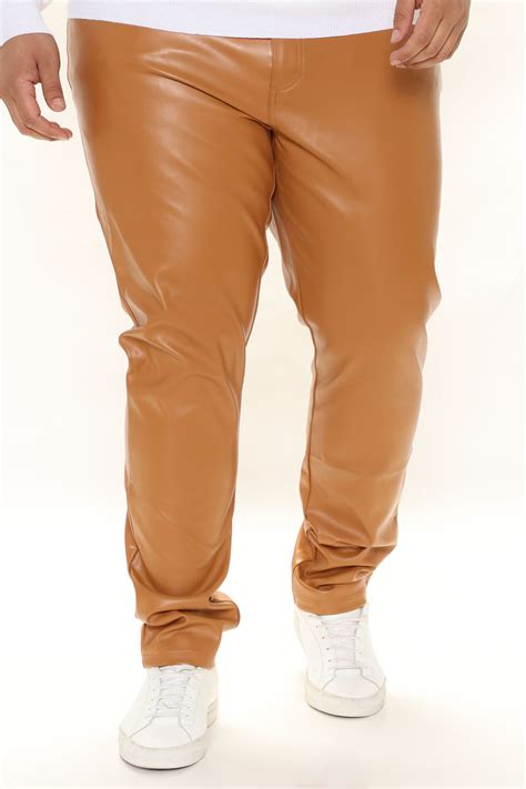 Rockstar Faux Leather Pants Brown Fashion Nova Mens Pants