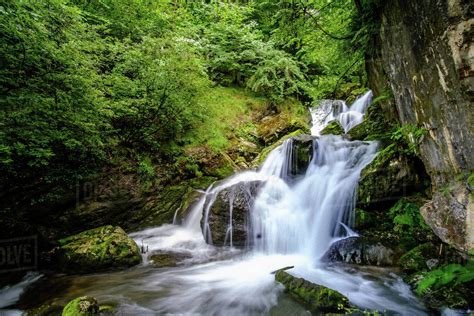 Tranquil Forest Waterfall Ybbsitz Austria Stock Photo Dissolve
