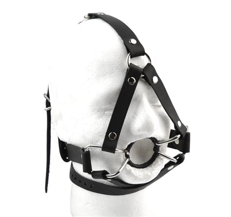 Bdsm Bondage Ring Gag Restraint Open Mouth Head Harness Slave Roleplay Ultra Strict Inescapable