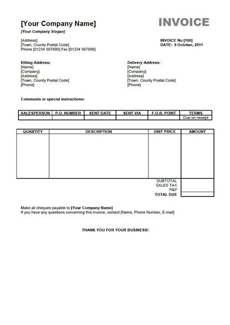 Free blank invoice template save money on business invoicing with the free blank invoice template. Pdf Invoice Template | invoice example