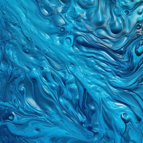 Premium Ai Image Soothing Blue Slime Texture Background Ai