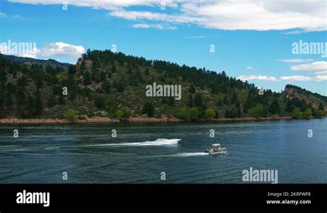 Boating On Horsetooth Reservoir Colorado 4k Stock Video Footage Alamy