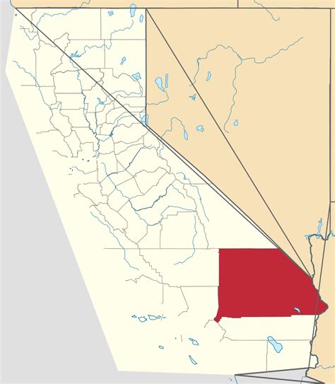 Image Map Of California Highlighting San Bernardino County