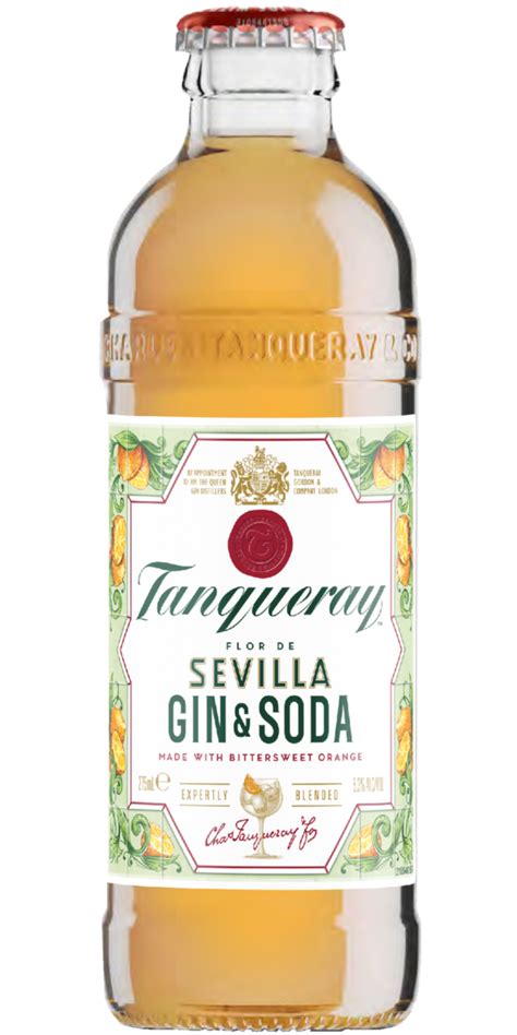 Tanqueray Sevilla Gin Soda Bottles 4 X 275ml 4 Pack Bayfield S