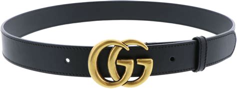 Gucci Womens Leather Belt With Double G Buckle Ebay