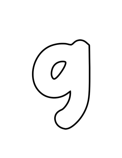 Free Printable Bubble Letters Gummy Lowercase Bubble Letter G Cute