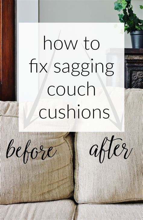 Have Sagging Couch Cushions It S So Easy To Fix Them With This One Simple Tip Farmhouse Tips