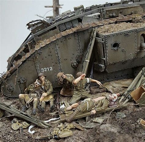 Ww1 Tank Diorama Military Diorama Diorama Military Modelling
