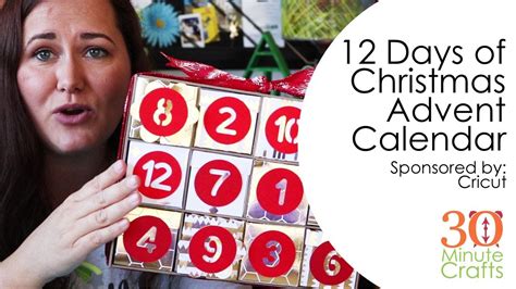 12 Days Of Christmas Advent Calendar With Cricut Youtube