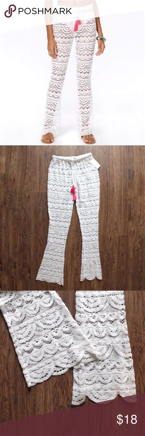 Miken Crochet Wide Leg Swim Coverup Pants Cover Up Clothes Design
