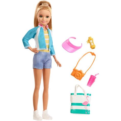 Barbie Travel Stacie Doll Blonde With Accessories Including A