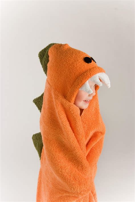 Animal Hooded Towels For Children Dinosaur Hooded Towel 35 10