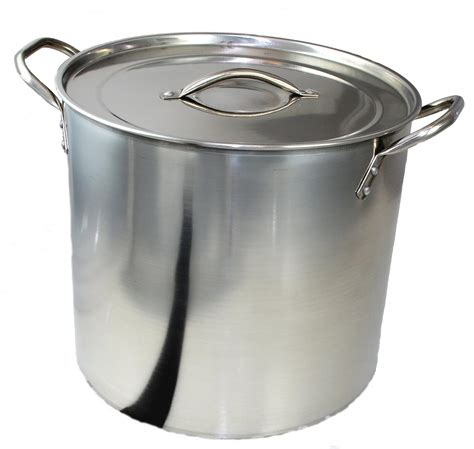 Large 15 Litre Stainless Steel Kitchen Catering Cooking Stock Saucepan