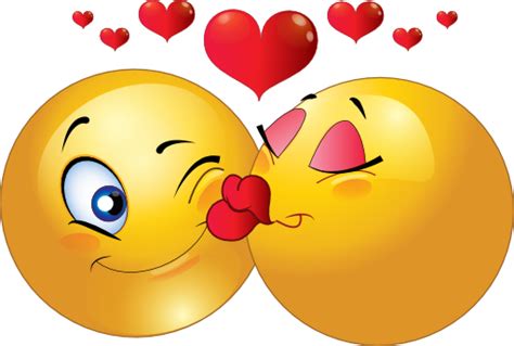 Kissing Couple Smiley Emoticon Clipart I2clipart Royalty Free