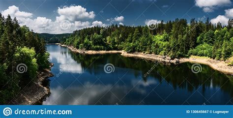 View Of The Lake Ottenstein State Austria Stock Image Image Of Stone