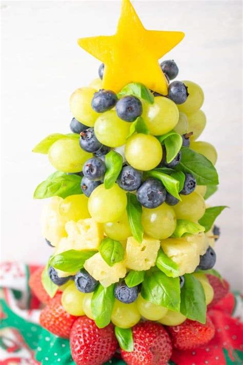 Edible Christmas Tree Fruit Centerpiece The Awesome Muse