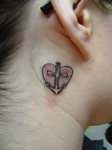 Faith Hope Charity Faith Hope Behind Ear Tattoo Ear Tattoo