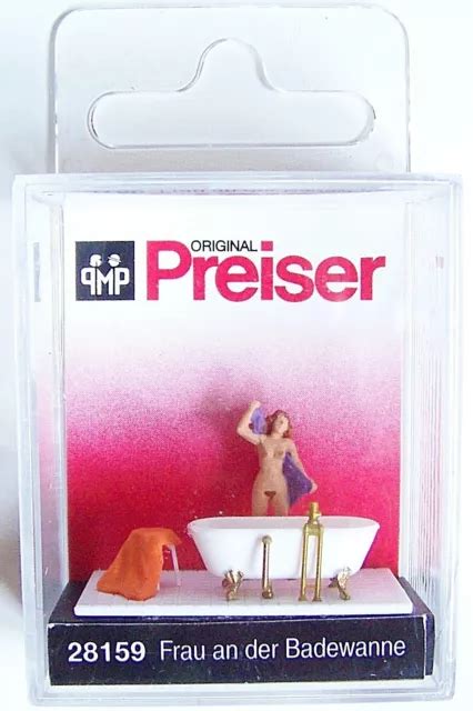 Ho Scale Preiser Nude Woman At The Bathtub Scale Figure