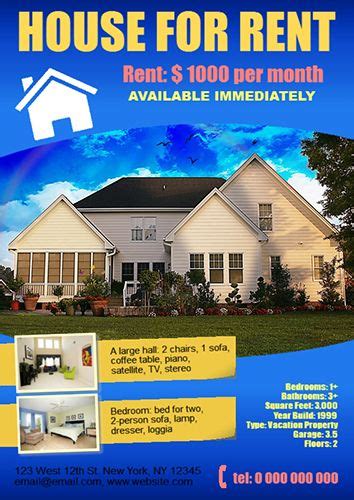 Best price, excellent location, convenience. House for Rent poster created using ronyasoft poster ...