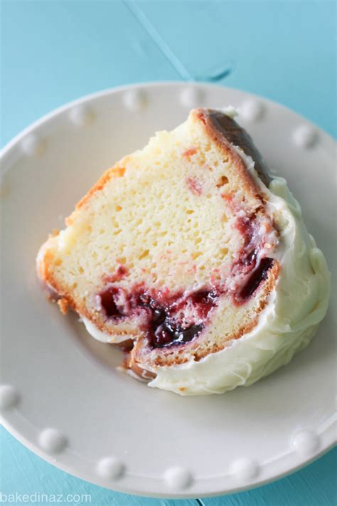 Lastly, mix in the dry ingredients. White Chocolate Raspberry Bundt Cake | Baked in AZ