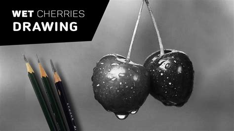 Realistic Cherries Drawing Complete Time Lapse Video