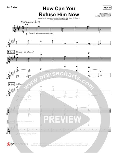 How Can You Refuse Him Now Pilgrimage Acoustic Guitar Sheet Music Pdf Hillsong Worship