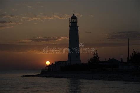 The Tarkhankut Lighthouse Cape Tarkhankut Stock Photo Image Of
