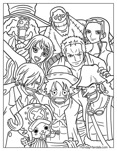 30 One Piece Coloring Pages Free Pdf Printables