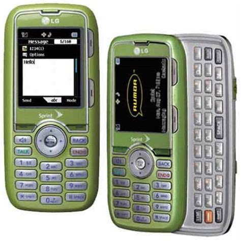 Lg Rumor Lx260 Lime Green Sprint Cellular Phone For Sale Online Ebay