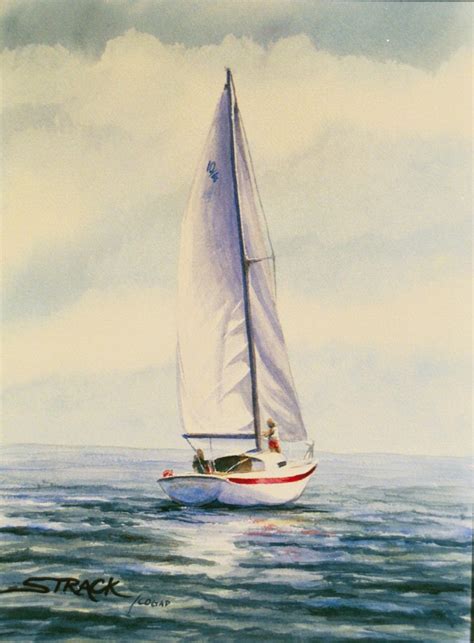 Sailing Sailboat Painting Sailing Art Sailboat Art