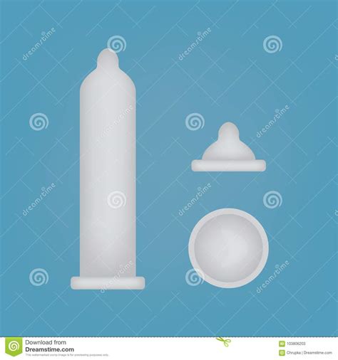 latex condom icons set stock vector illustration of preservative 103806203